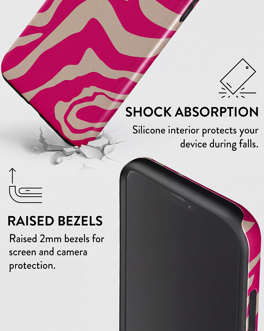 Pink Swirl iPhone 12 Case