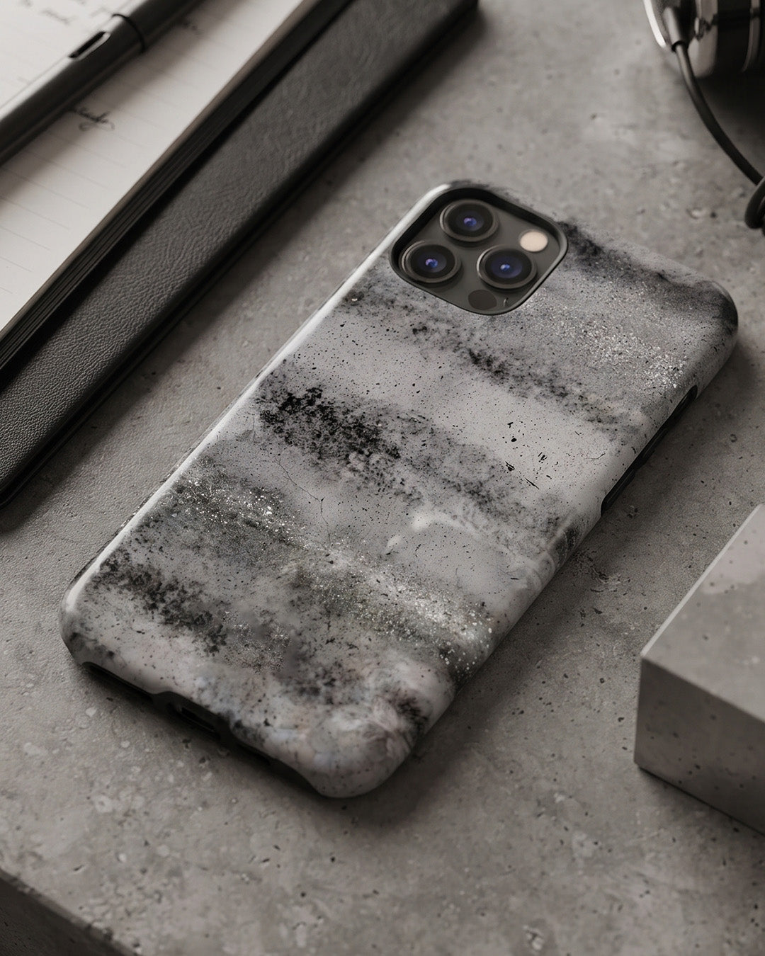 Smoke Grey Marble iPhone 12 Pro Max Case