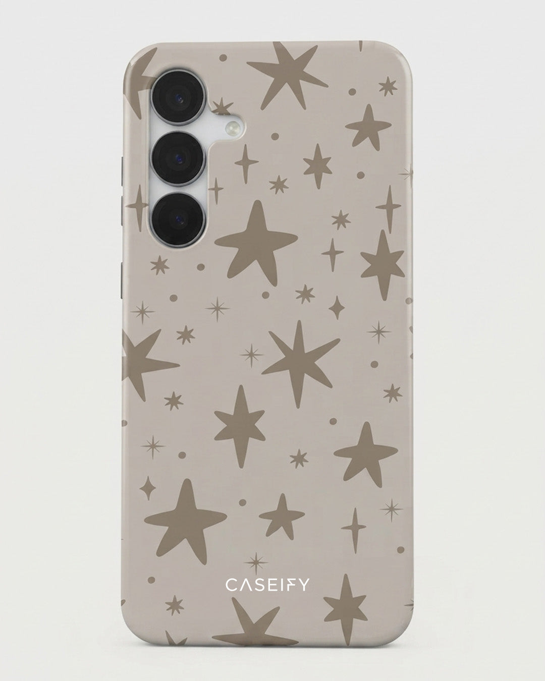 Beige Star Print Case for Samsung Galaxy S25 FE