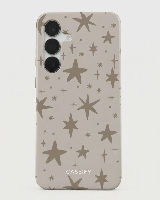 Beige Star Print Case for Samsung Galaxy S25 FE
