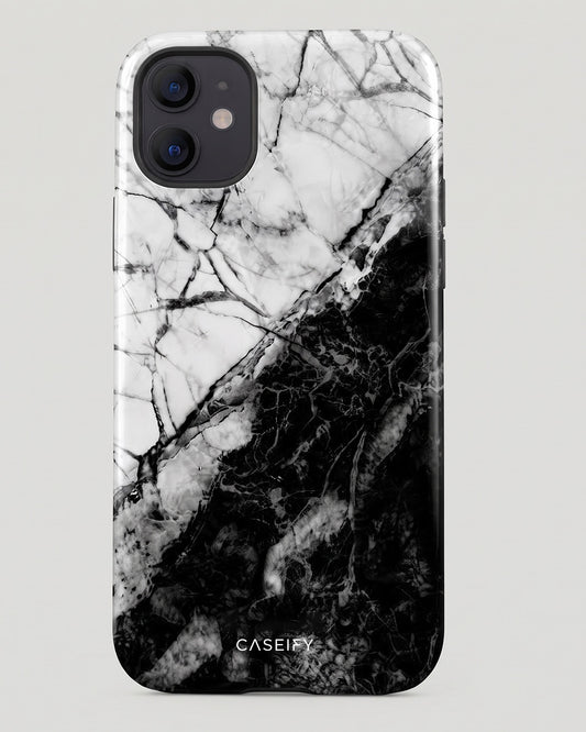 Black & White Marble iPhone 12 Mini Case