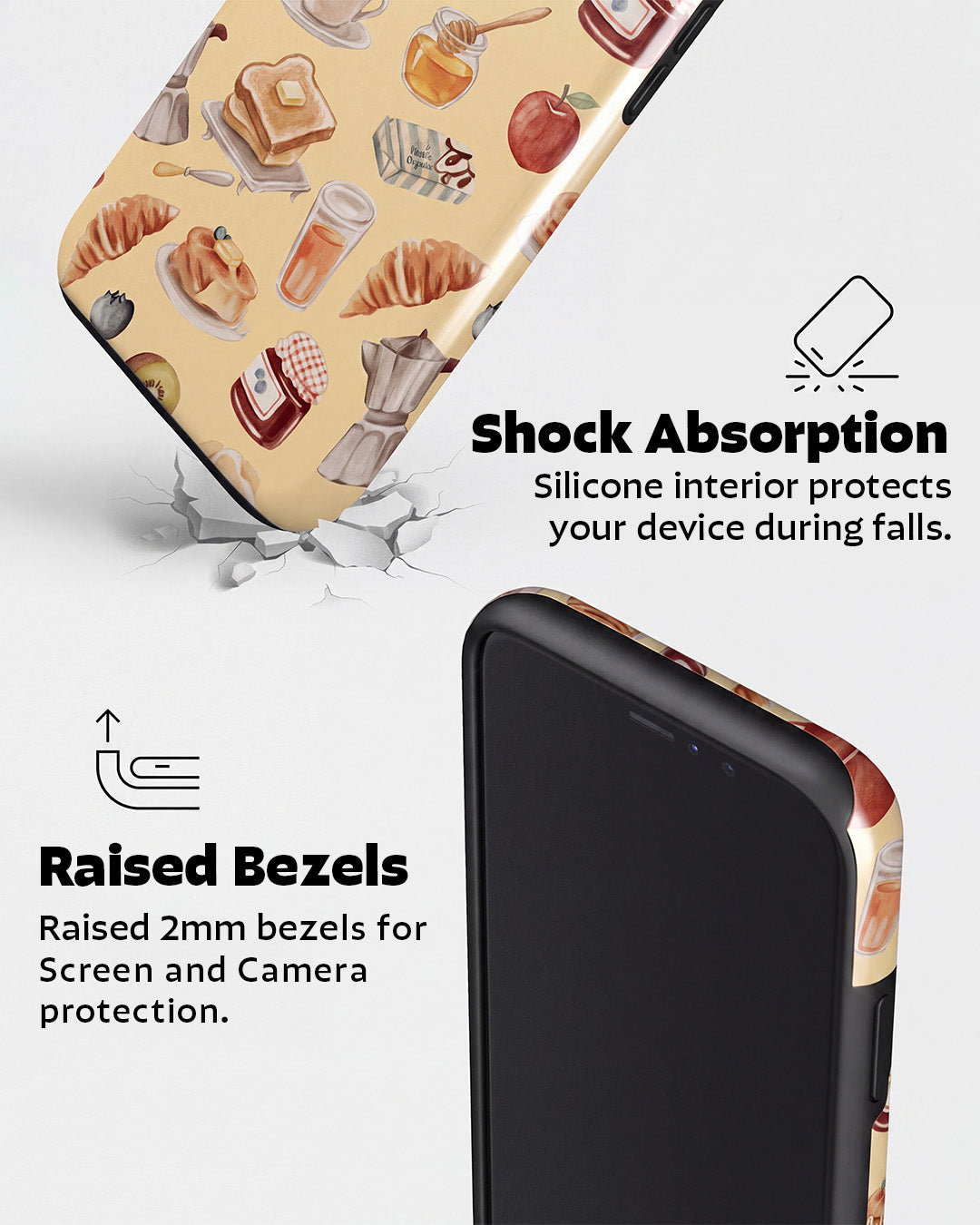 Breakfast Pattern iPhone XR Case