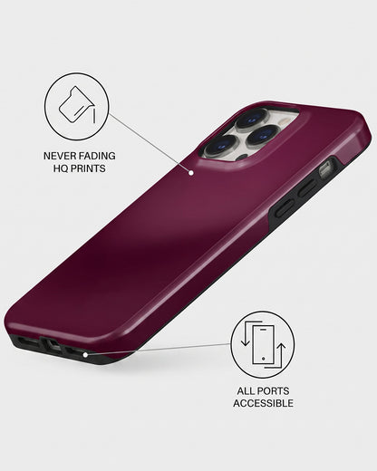 Burgundy Solid iPhone 13 Pro Max Case