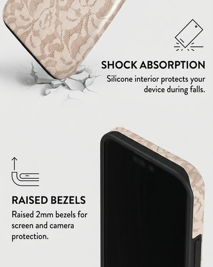 Ivory Lace iPhone 15 Pro Case