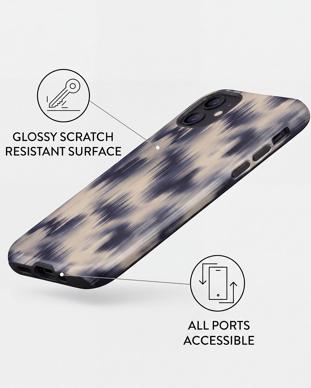 Blurred Ikat iPhone 12 Mini Case