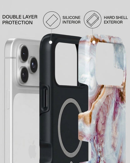 Rose Gold Marble iPhone 17 Pro Max Case