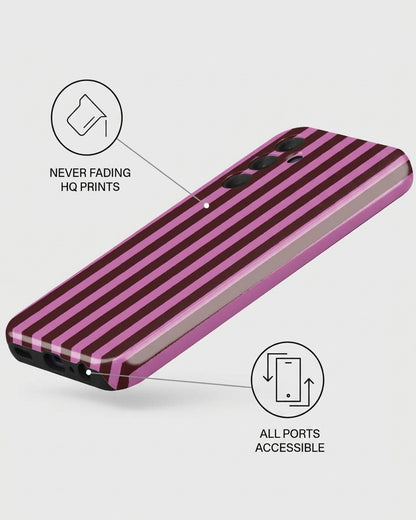Pink Striped Samsung Galaxy A15 5G Case