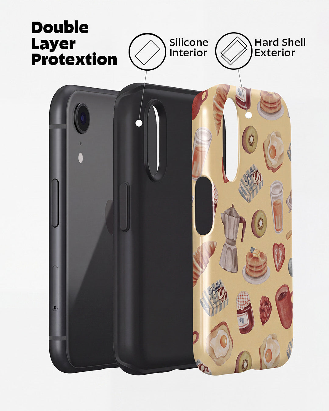 Breakfast Pattern iPhone XR Case