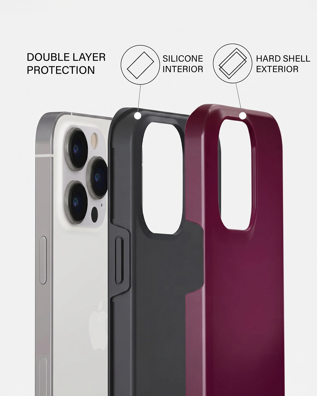 Wine Solid iPhone 13 Pro Case