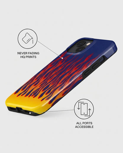 Blazing Flames iPhone 14 Plus Case