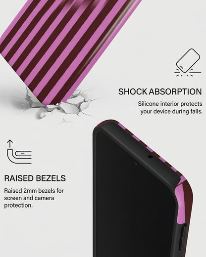 Pink Striped Samsung Galaxy A15 5G Case