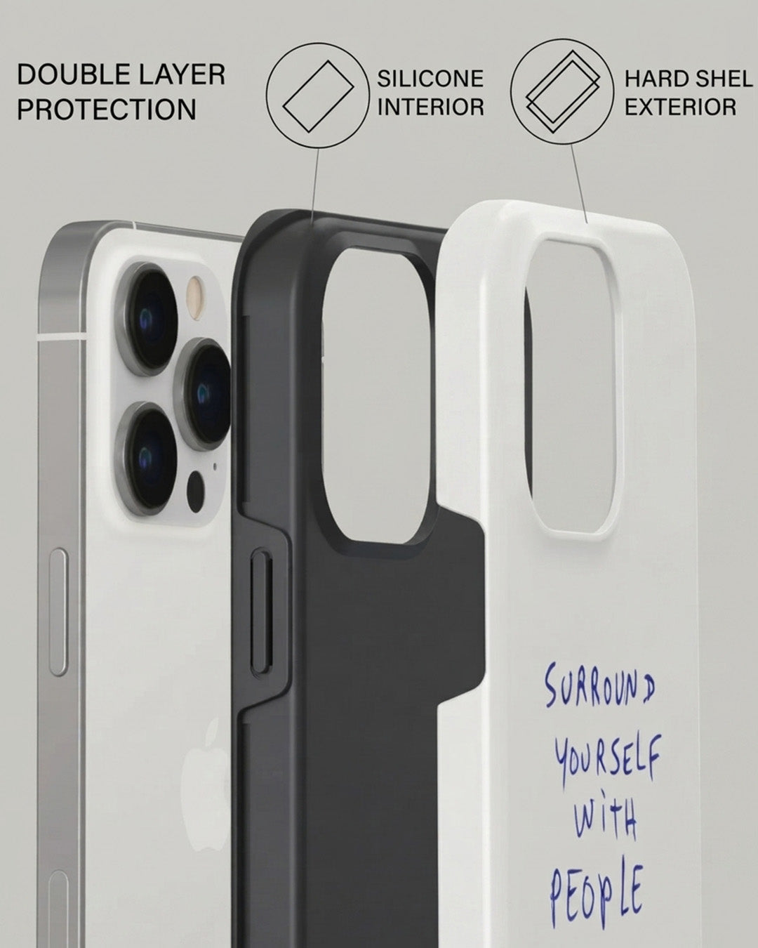 Surround Yourself Quote iPhone 14 Pro Case