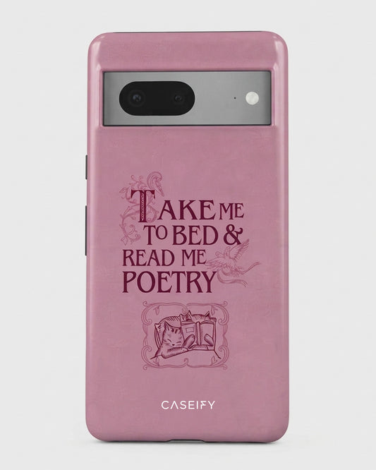 Take Me to Bed & Read Me Poetry Pink Matte Pixel 7 Case