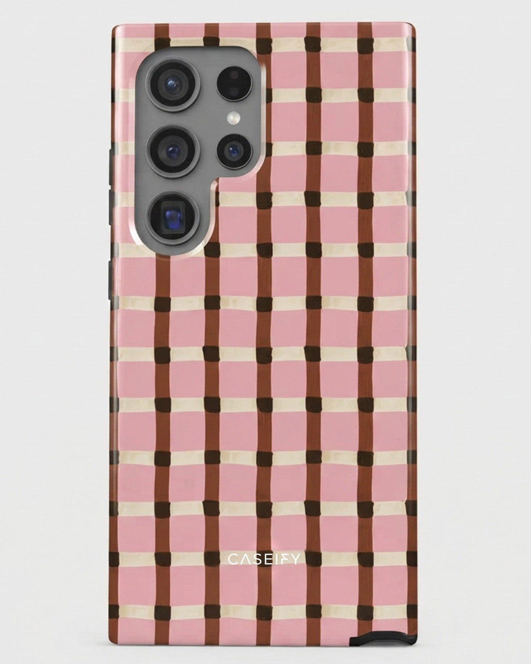 Galaxy S24 Ultra Pink Check Case