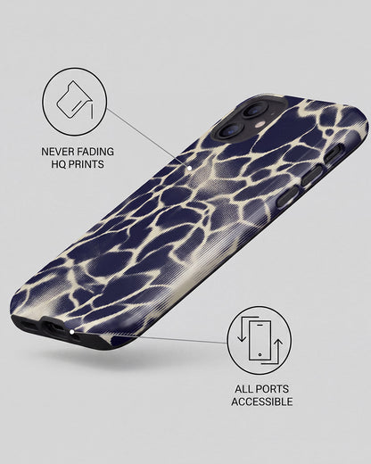 Navy Ikat iPhone 12 Case