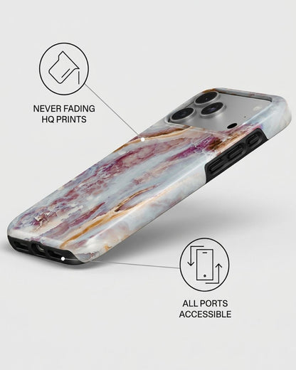 Rose Gold Marble iPhone 17 Pro Max Case