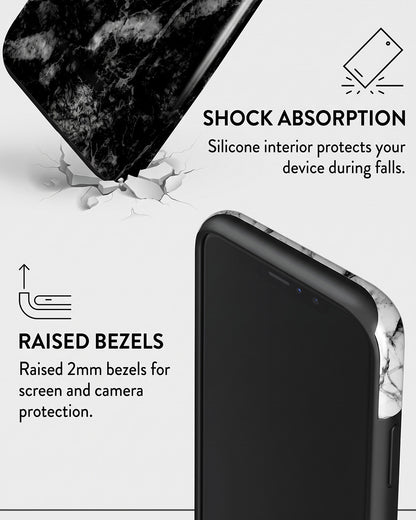 Black & White Marble iPhone 12 Mini Case