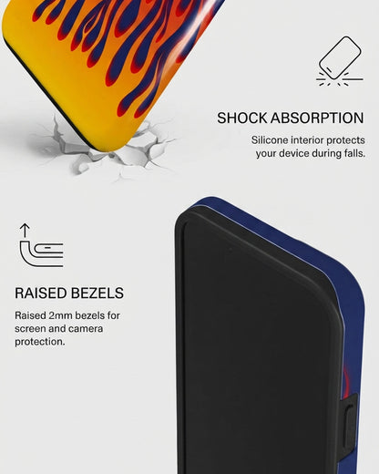 Blazing Flames iPhone 14 Plus Case