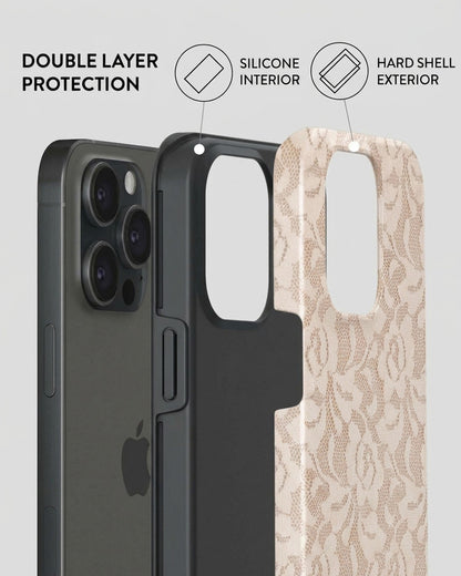 Ivory Lace iPhone 15 Pro Case