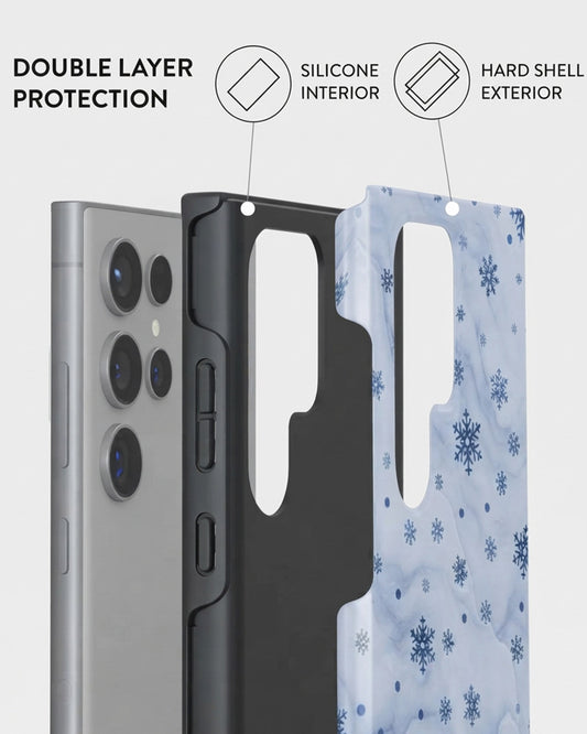 Galaxy S24 Ultra Blue Snowflake Case