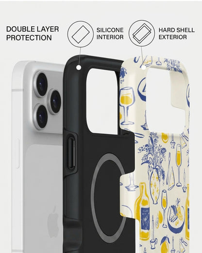 Wine & Cheese Toile iPhone 17 Pro Max Case