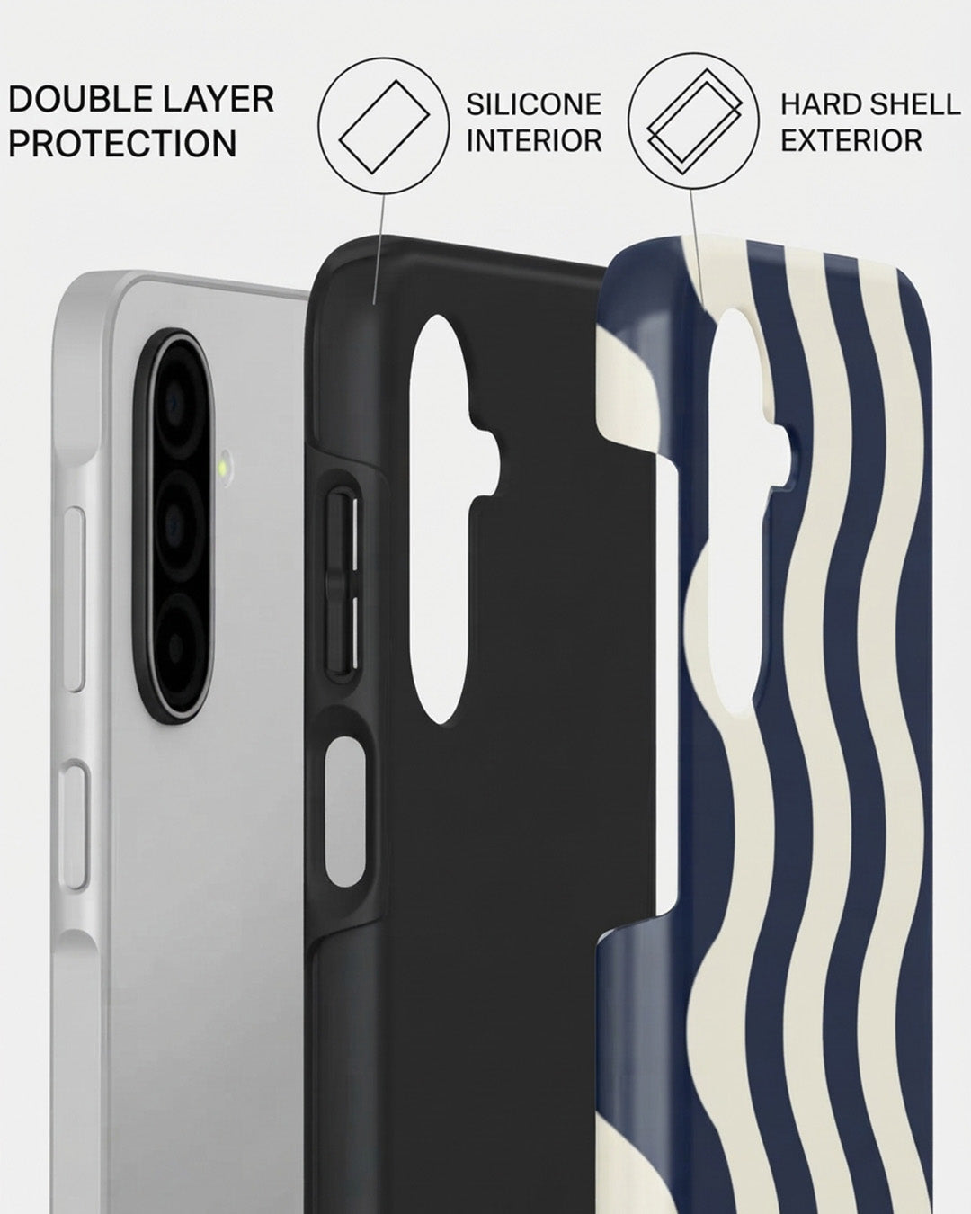 Galaxy A17 Wavy Stripe Case