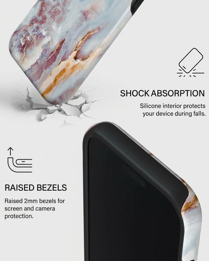 Rose Gold Marble iPhone 17 Pro Max Case