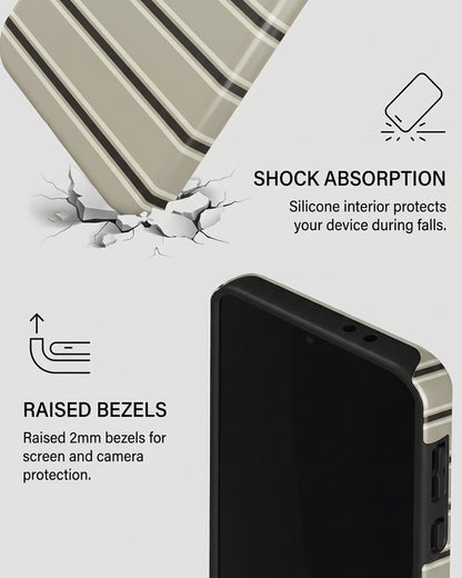 Galaxy A56 5G Beige Striped Case