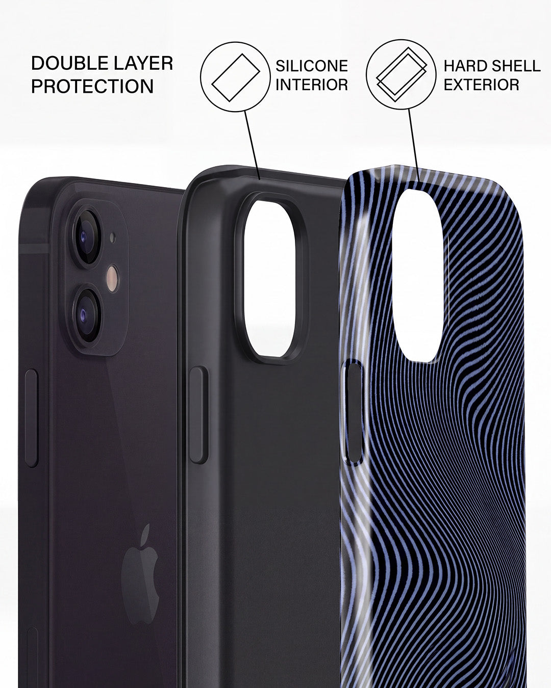 Wood Grain Wave iPhone 12 Mini Case