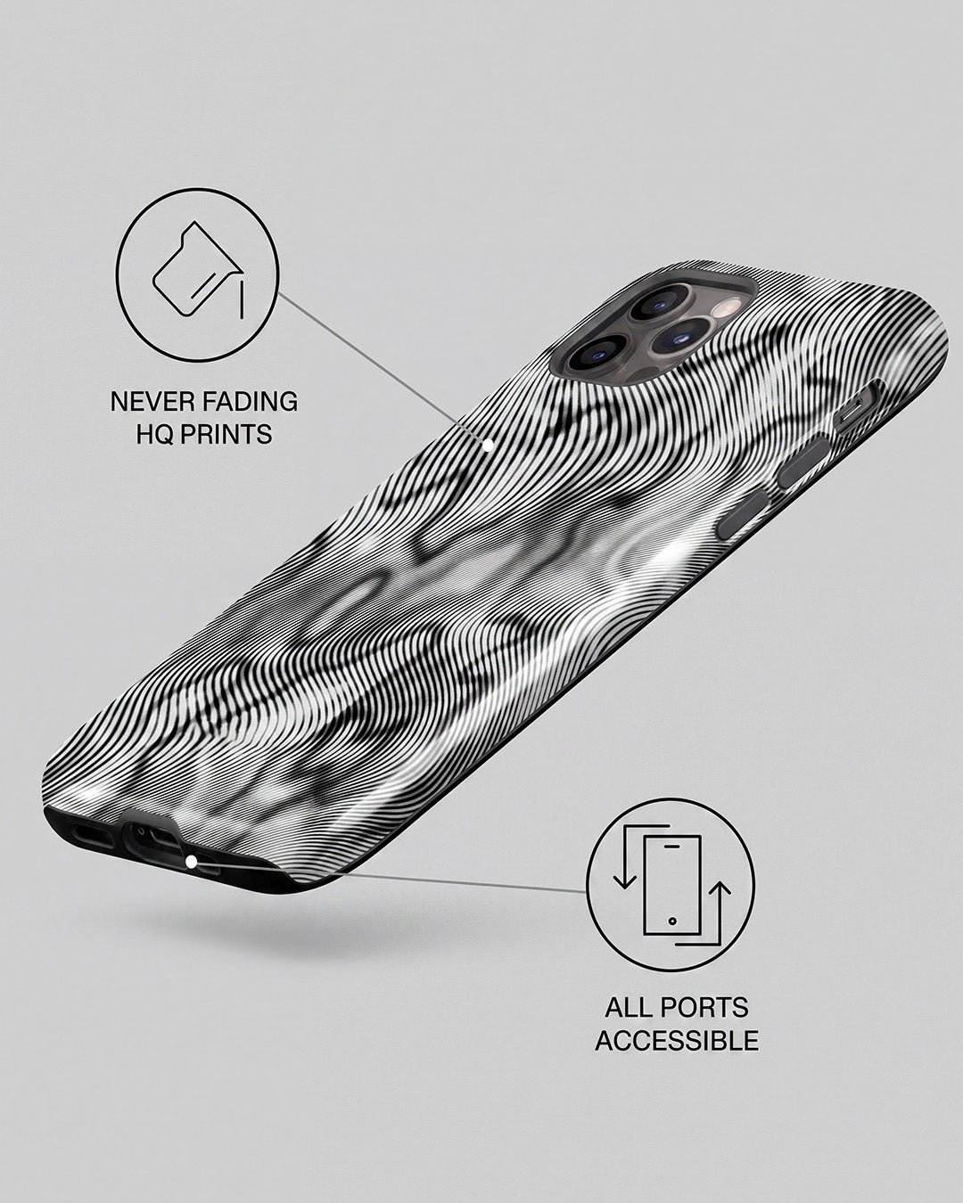 Wavy Line Abstract iPhone 12 Pro Max Case