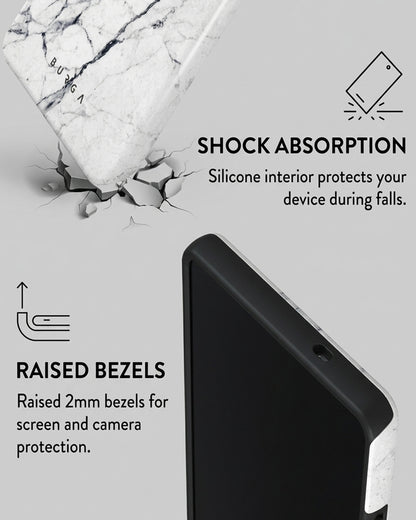 White Marble Case for Samsung Galaxy S25 Ultra