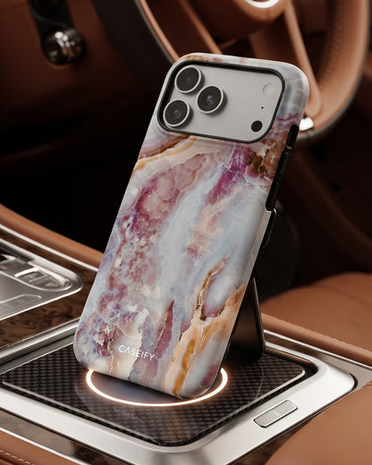 Rose Gold Marble iPhone 17 Pro Max Case
