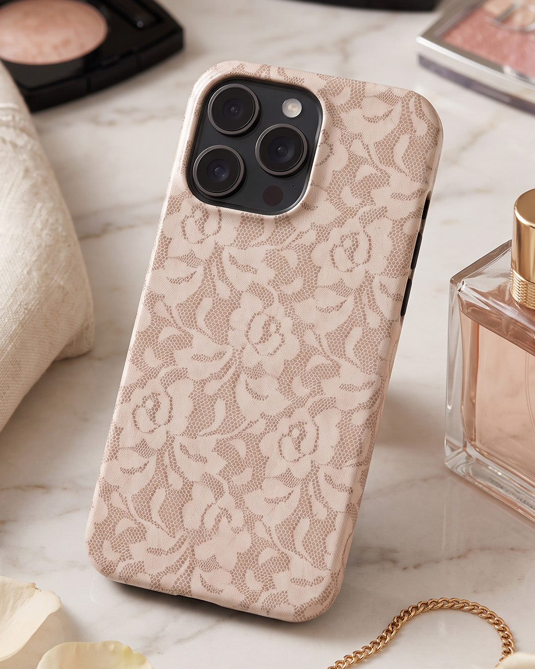 Ivory Lace iPhone 15 Pro Case
