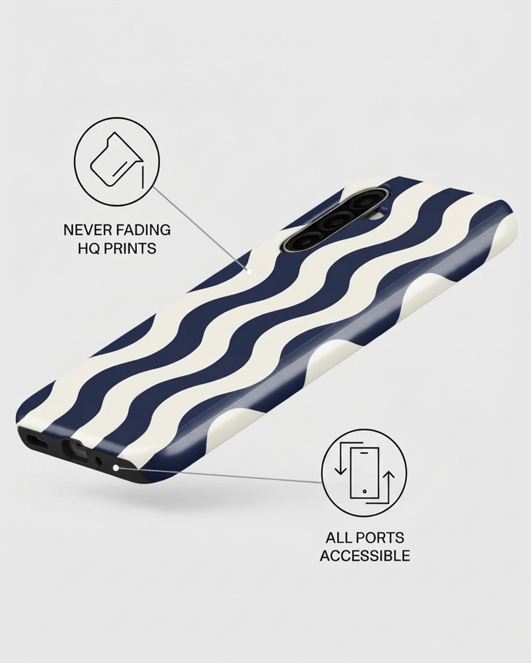 Galaxy A17 Wavy Stripe Case