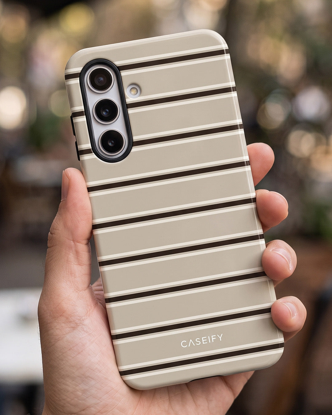 Galaxy A56 5G Beige Striped Case