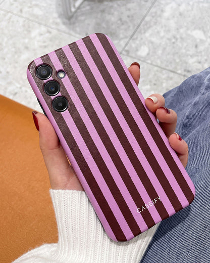 Pink Striped Samsung Galaxy A15 5G Case