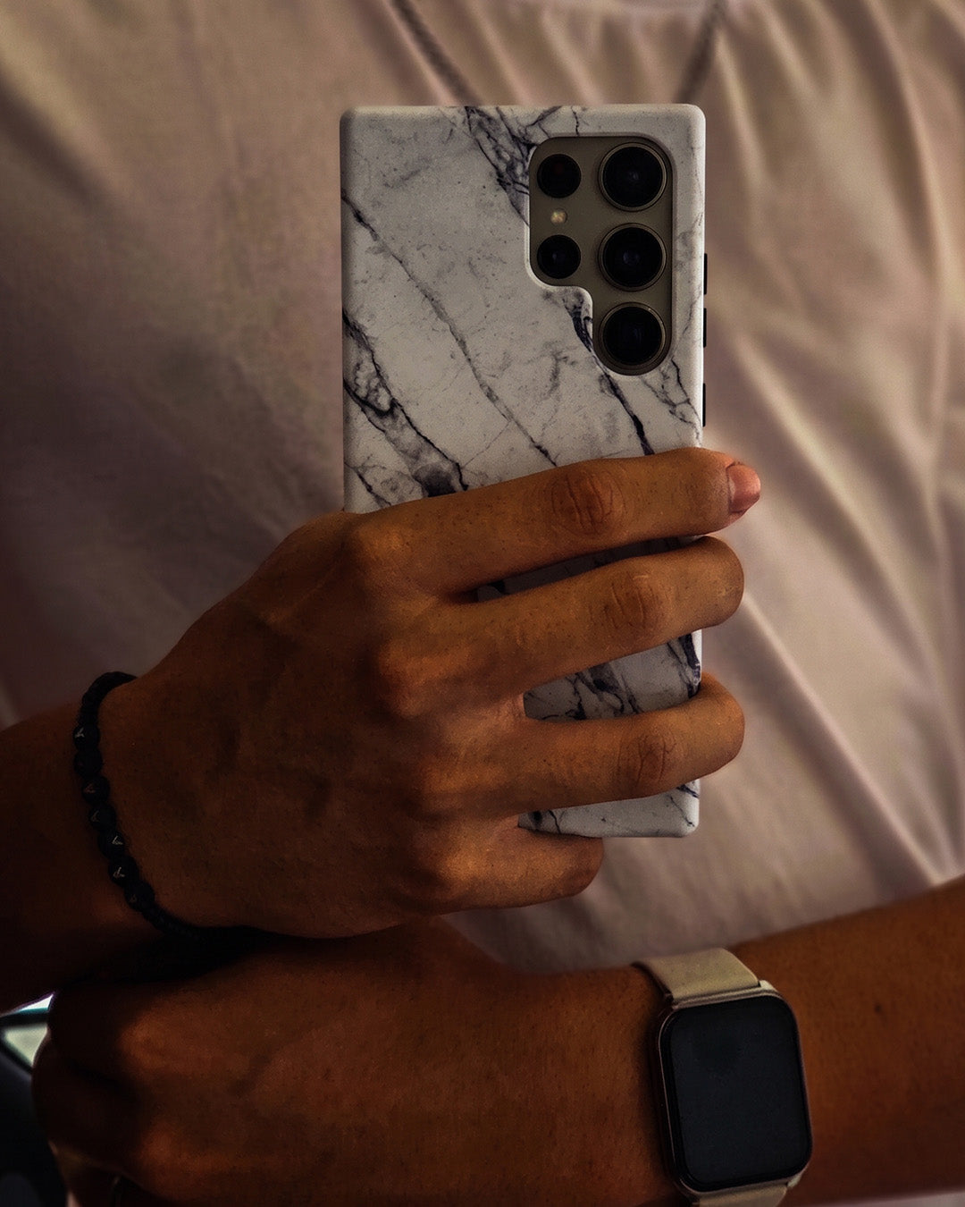 White Marble Case for Samsung Galaxy S25 Ultra