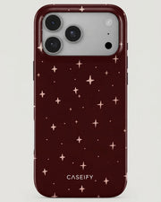 Burgundy Starry Night iPhone 18 Pro Max Case