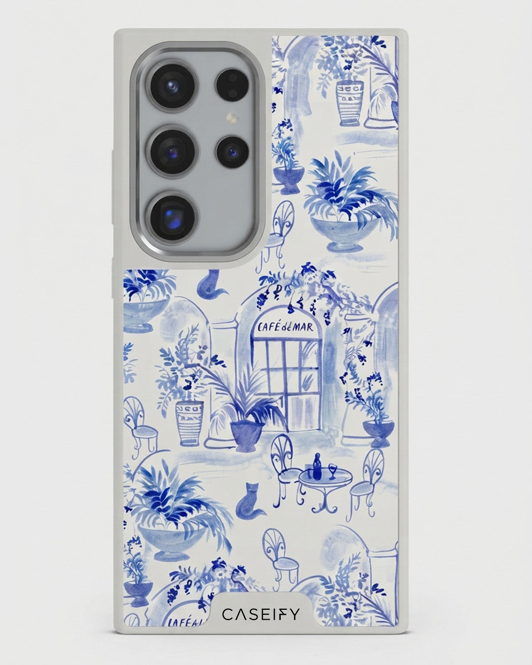Blue Toile Garden Samsung Galaxy S24 Case
