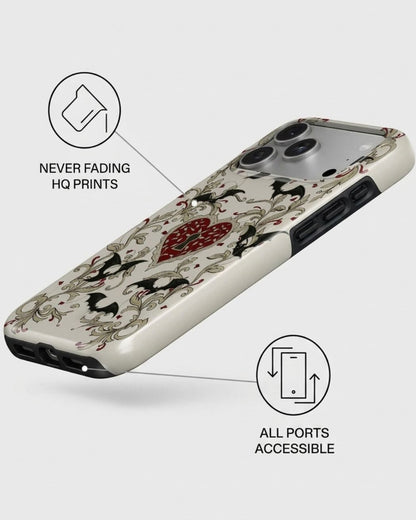 Vintage Heart Botanical iPhone 17 Pro Max Case