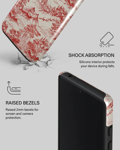 Red Toile Pixel 6 Pro Case