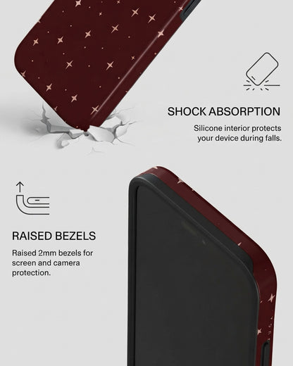 Burgundy Starry Night iPhone 18 Pro Max Case