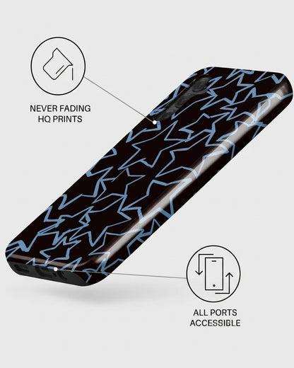Neon Star Outline Samsung Galaxy A25 Case