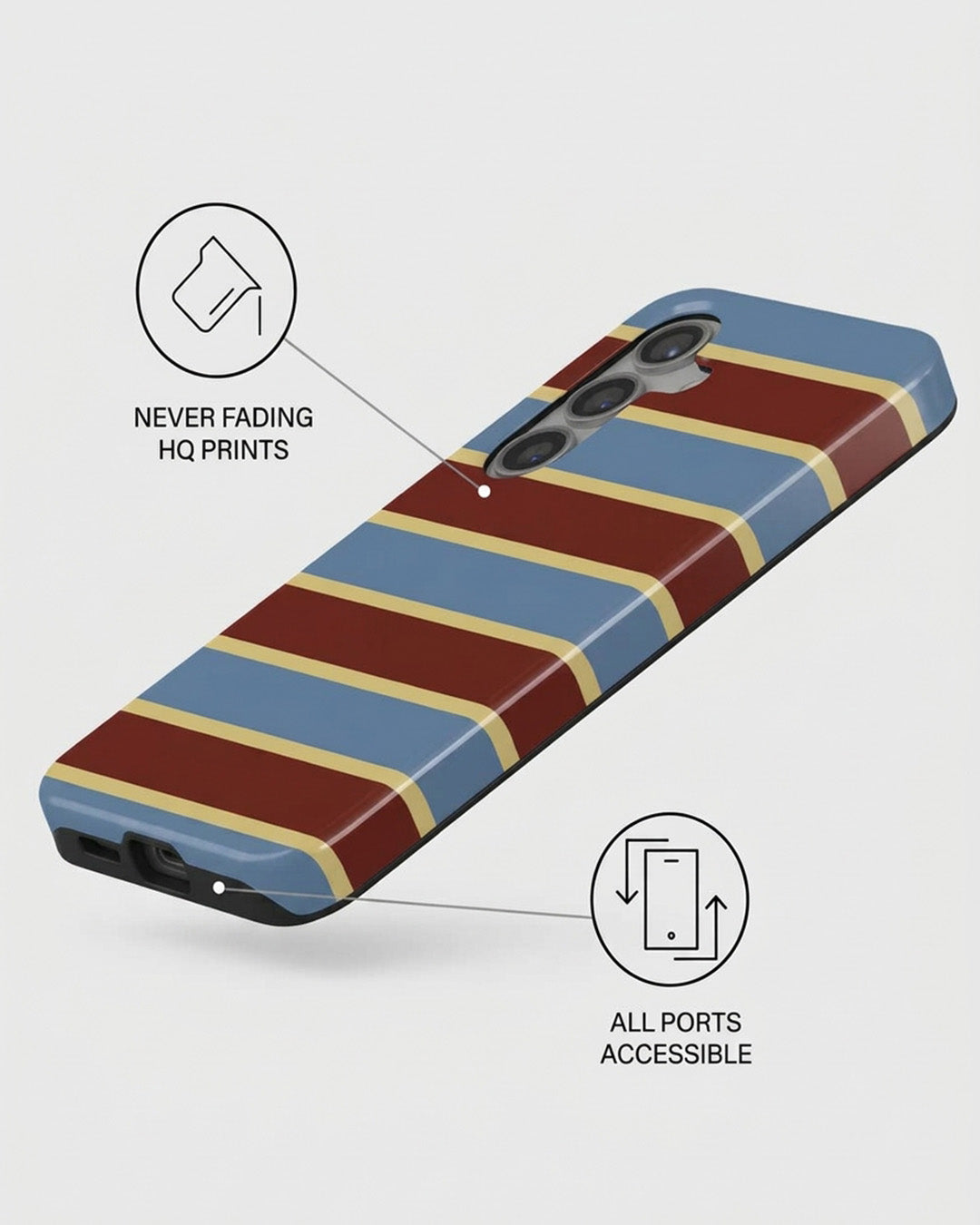 Samsung Galaxy S24 FE Striped Case