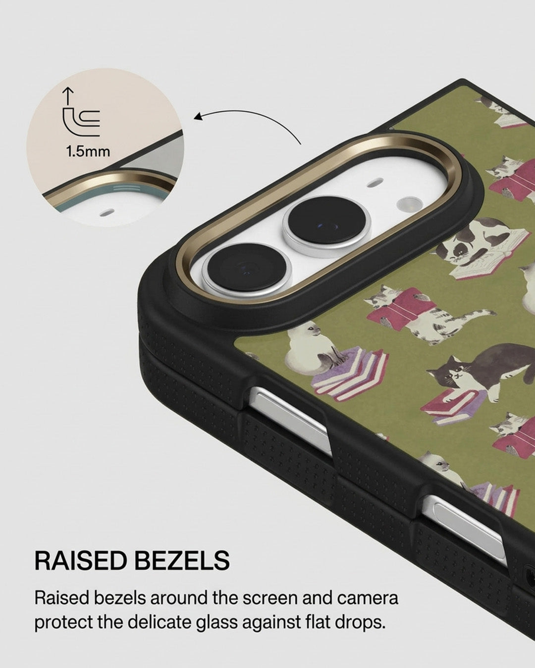 Olive Dog Print iPhone Duo Case