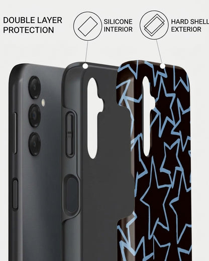 Neon Star Outline Samsung Galaxy A25 Case