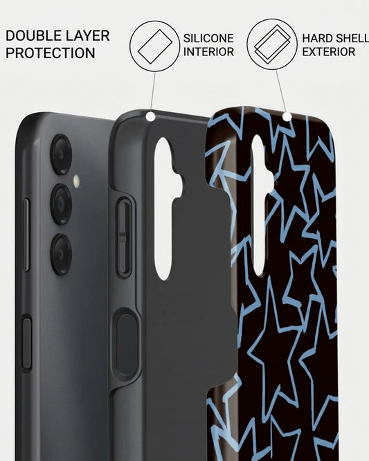 Neon Star Outline Samsung Galaxy A25 Case