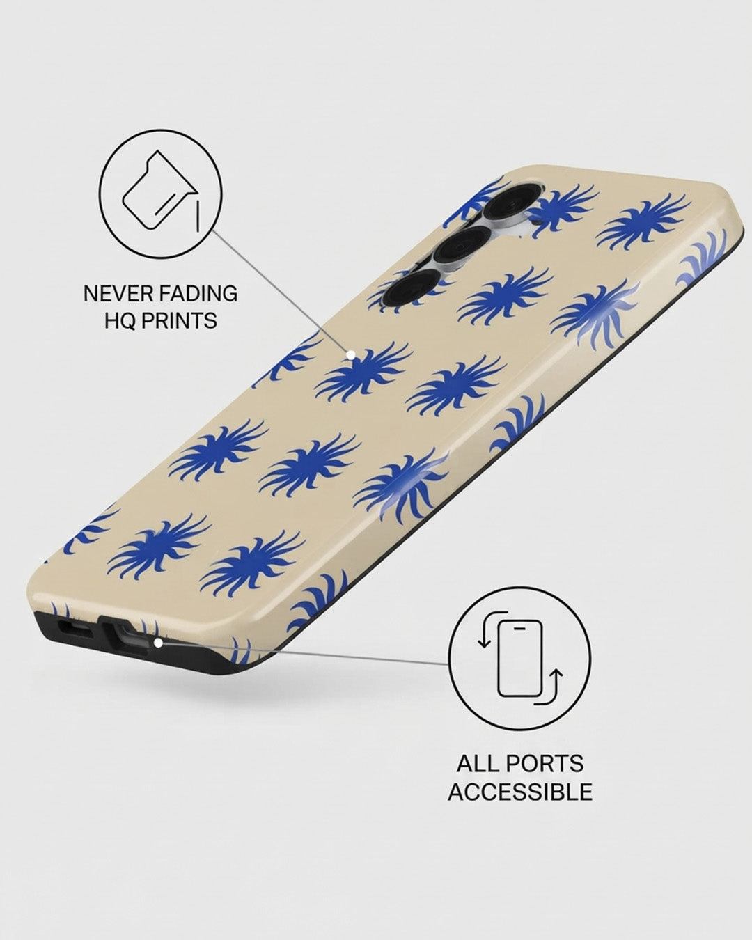 Blue Swirl Case for Samsung Galaxy S25 FE