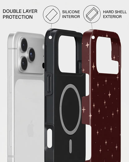 Burgundy Starry Night iPhone 18 Pro Max Case
