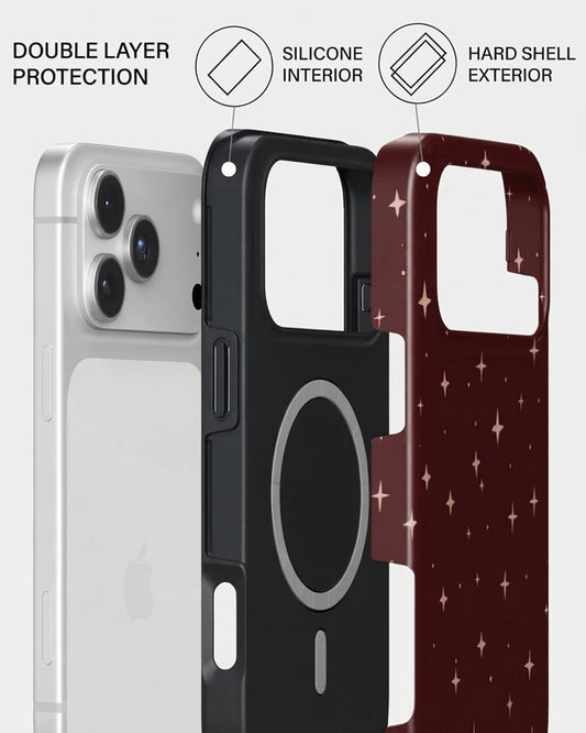 Burgundy Starry Night iPhone 18 Pro Max Case